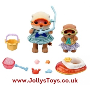 Sylvanian Families Sea Otters Splashy Snorkel Set